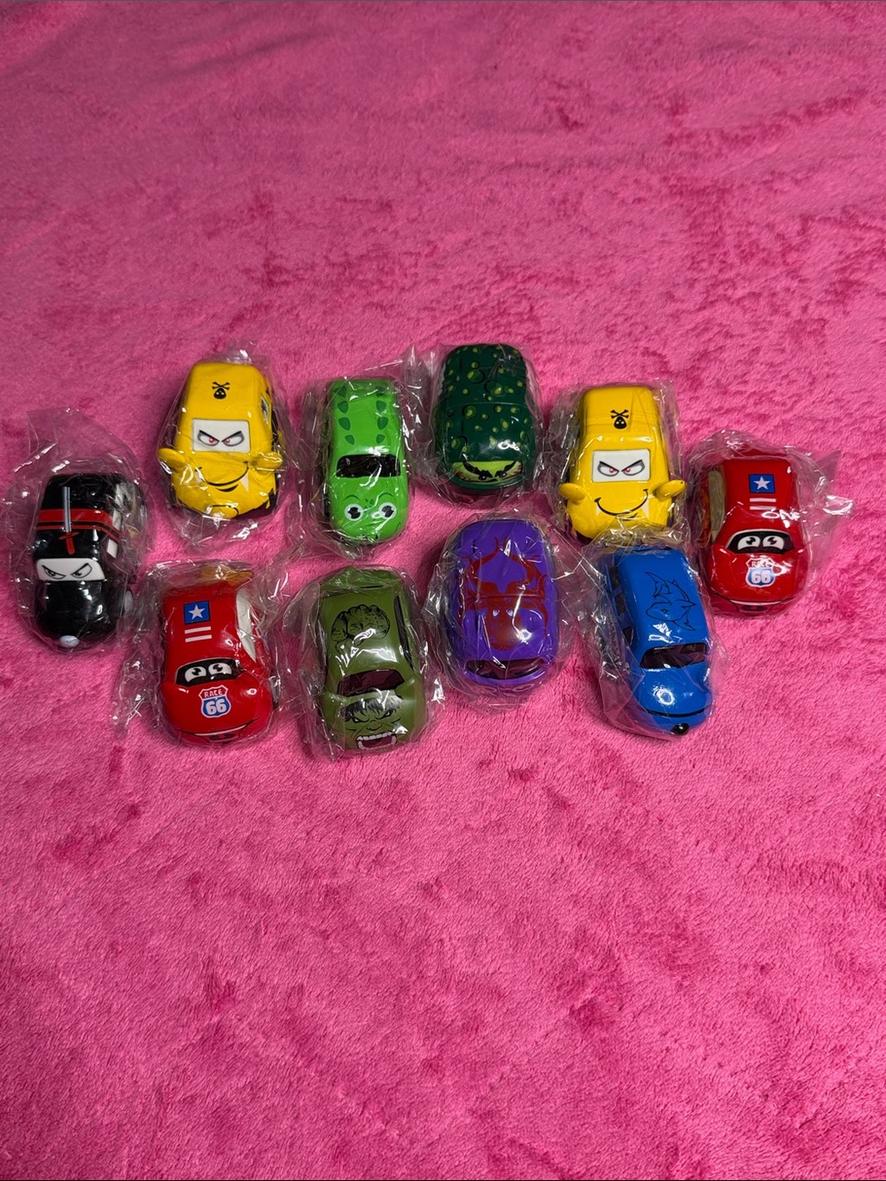 Kids Toy Car Set - Assorted Color Mini Vehicles